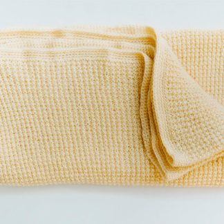 Yellow baby's blanket